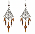 Earth Offering - Filigree drops Earrings